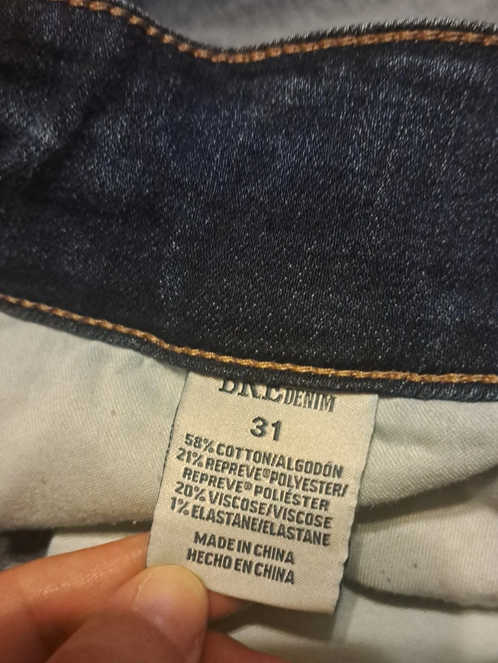 BKE Gabby High Rise Dark Blue Skinny Jeans. Size 31.